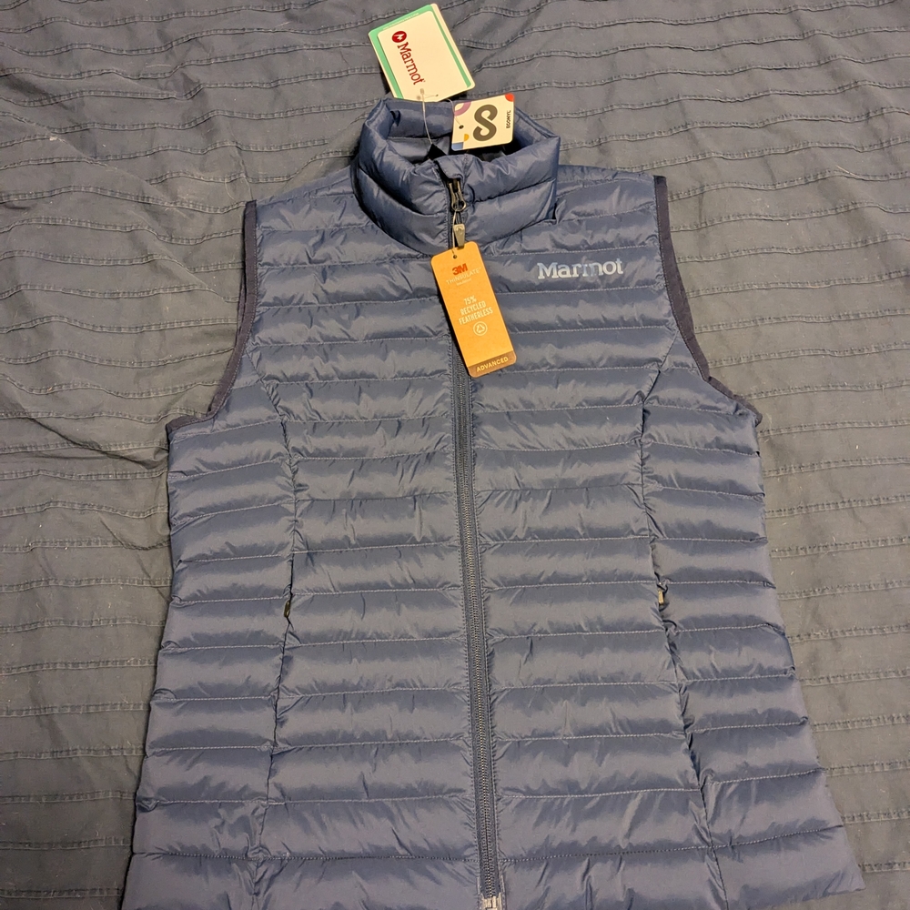 Blue Women's Puffer Vest